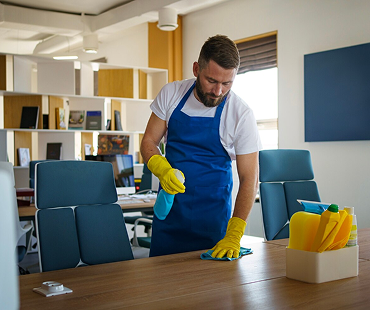 Spotless business premises after cleaning in Richmond